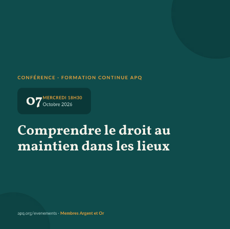 Image de Conférence en ligne- 7 Octobre 2026 : Comprendre le droit au maintien dans les lieux