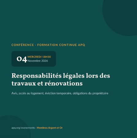 Image de Conférence en ligne- 4 Novembre 2026 : Responsabilités légales lors des travaux et rénovations
